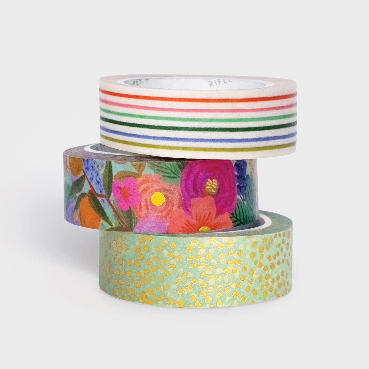 Rifle Paper Co. Garden Party Washi Tape - Floral Decorative Paper Tape for Scrapbooking, Gift Wrapping, Journaling & DIY Crafts - Perfect for Home, Office & Party Decorations