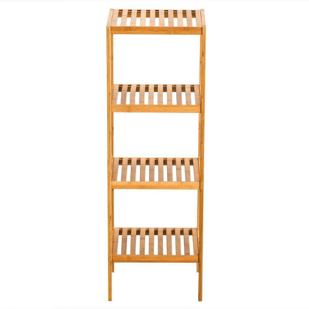 4-Tier Bamboo Shoe Rack Organizer - Space Saving Closet Storage Shelf for Shoes, Books & Home Organization | Perfect for Bedroom, Entryway & Closet Storage Solutions