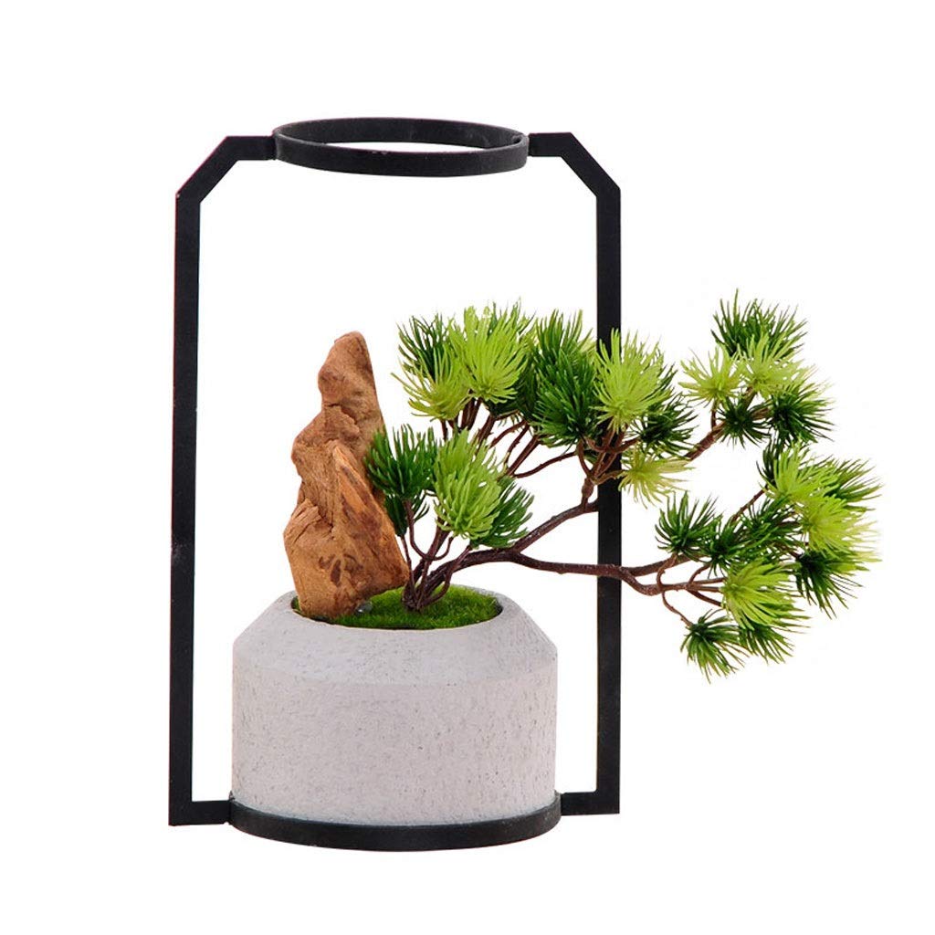 Artificial Pine Bonsai Tree - Small Fake Potted Plant for Desktop Decor, Mini Indoor Simulation Floral Arrangement | Perfect for Home, Office, and Wedding Centerpieces