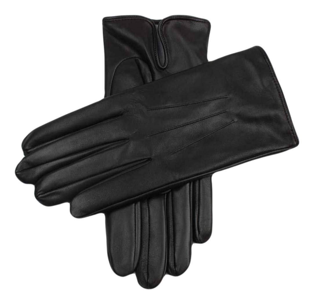 Premium Dents Men's Berkeley Silk-Lined Hairsheep Leather Gloves - Black | Winter Driving, Formal Wear & Cold Weather Accessories