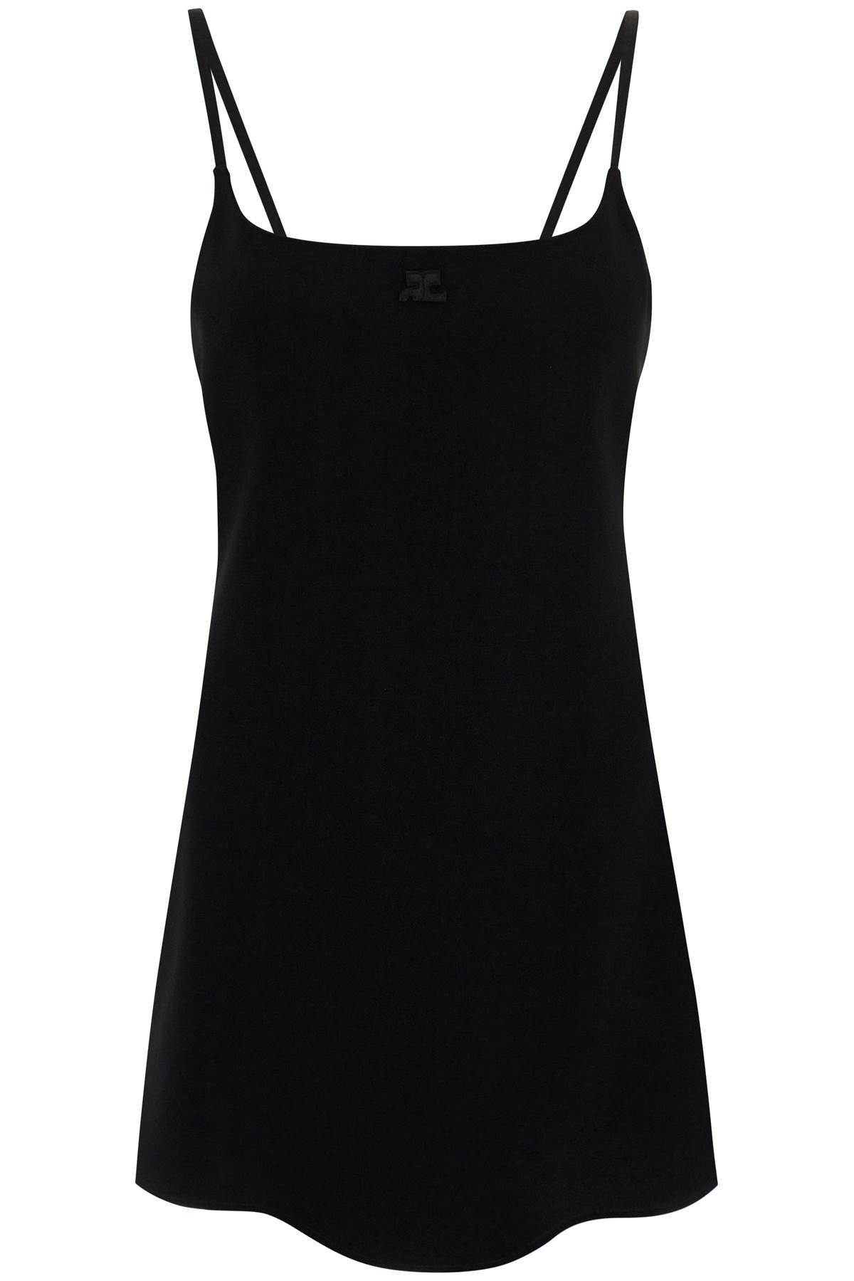 Courreges Crepe Mini Dress - Stylish & Elegant Women's Party Dress for Night Out & Special Occasions