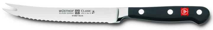 Premium 5-Piece Tomato Knife Set - Stainless Steel Blade with Serrated Edge for Slicing Tomatoes, Fruits & Vegetables - Perfect for Kitchen, Cooking, BBQ & Picnic Use