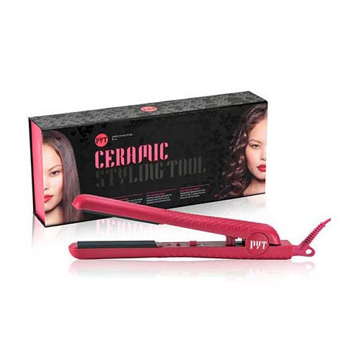 PYT Ceramic Pro Styling Tool - Pink Hair Straightener & Curling Iron for Smooth, Shiny Hair | Perfect for Home Use, Salon Styling & Travel
