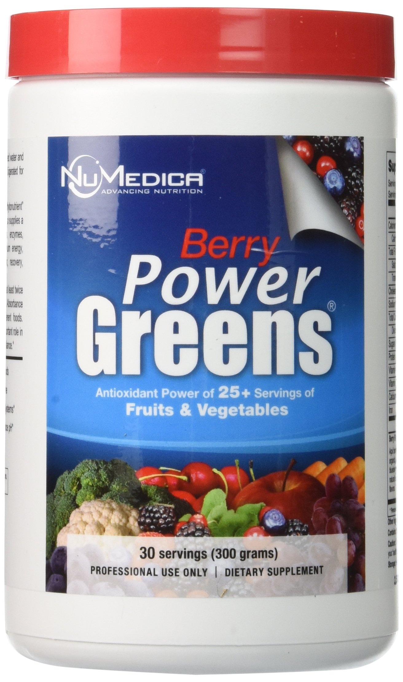 NuMedica Power Greens Berry Superfood Powder - 300g (30 Servings) | Antioxidant-Rich Greens Blend for Energy & Digestion | Perfect for Smoothies, Juices & Daily Wellness