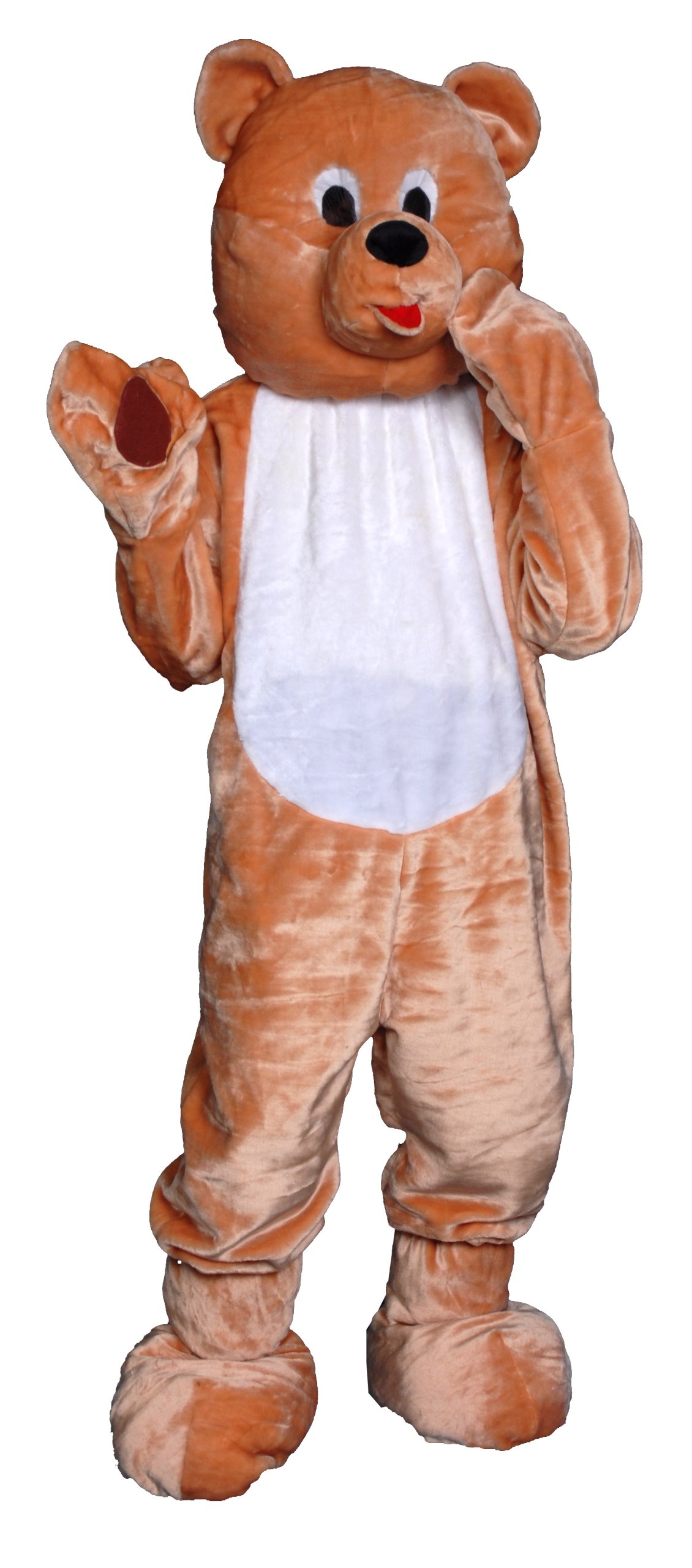 Teddy Bear Mascot Costume - Soft Plush American Flag Bear Outfit for Sports Events, School Spirit Days & Patriotic Celebrations
