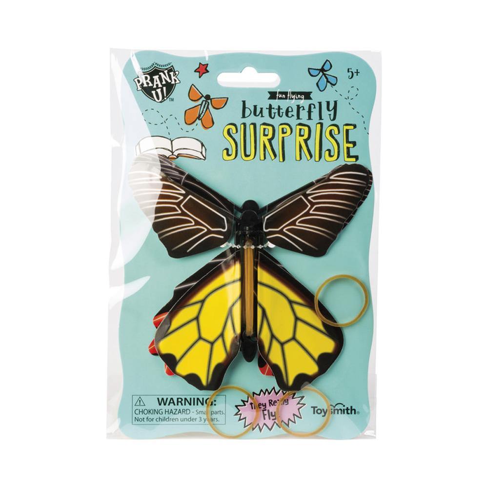 Funny Butterfly Surprise Prank Toy - Realistic Flying Insect Joke Gift for Kids & Adults - Perfect for April Fools' Day, Halloween Pranks, and Office Gags