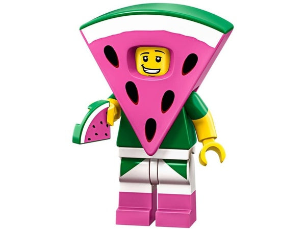 LEGO Movie 2 Watermelon Dude Minifigure - Collectible Building Toy for Kids & Adults - Perfect for LEGO Collections, Movie Themed Displays, and Creative Play