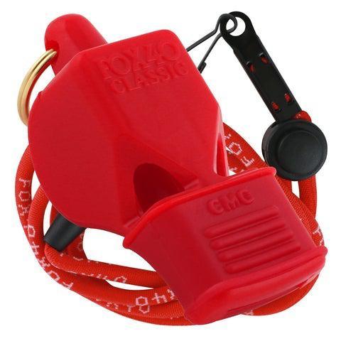Fox 40 Classic CMG Whistle with Lanyard - Loud Referee Sports Whistle for Soccer, Football, Coaching, Lifeguards & Emergency Situations