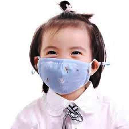 Premium Soft Cotton Kids Face Mask - Double Sided, Anti-Static, Breathable & Comfortable - 2 Pack Multi-Color Set for School, Travel & Daily Protection