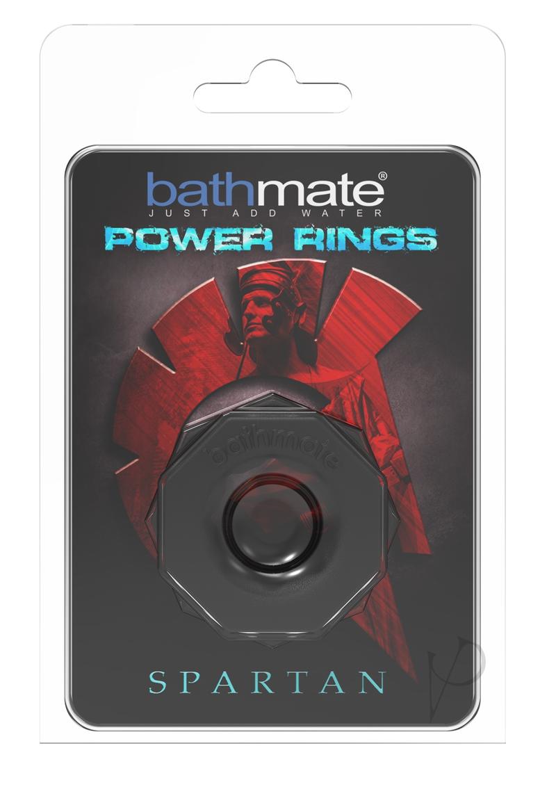 Bathmate Spartan Power Ring Cock Ring for Men - Black Silicone Penis Ring for Enhanced Performance & Pleasure - Perfect for Couples & Solo Play
