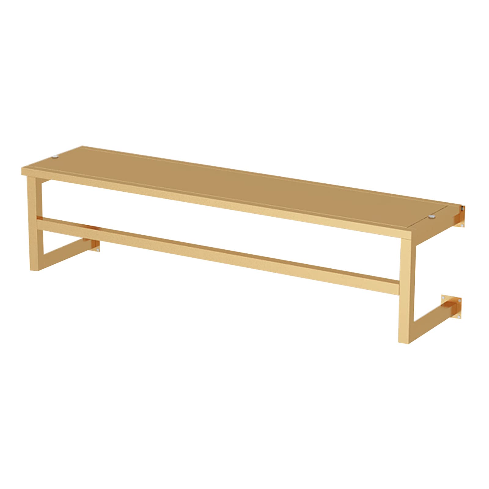 Heavy Duty Wall-Mounted Garment Rack with Top Shelf - Detachable Metal Clothing Display Stand for Stores & Closet Storage - Perfect for Retail Shops, Boutiques, Bedroom Organization & Commercial Use