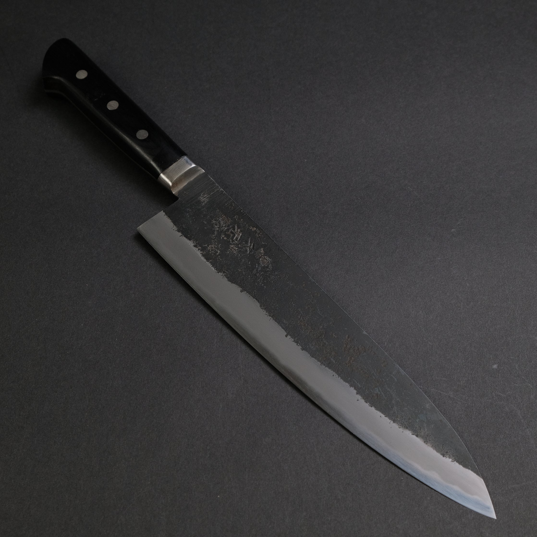 Premium Morihei Hisamoto Kurouchi White #1 Gyuto 240mm Chef Knife - Japanese Pakka Wood Handle, Razor Sharp Fine Finish - Perfect for Sushi, Meat Slicing & Professional Kitchen Use