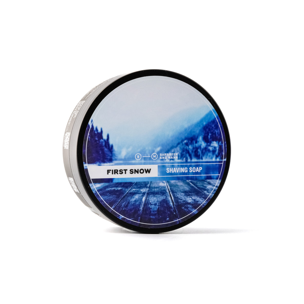 Barrister and Mann First Snow Shaving Soap - Premium Men's Grooming Soap for Sensitive Skin | Winter Shaving & Holiday Gift for Men