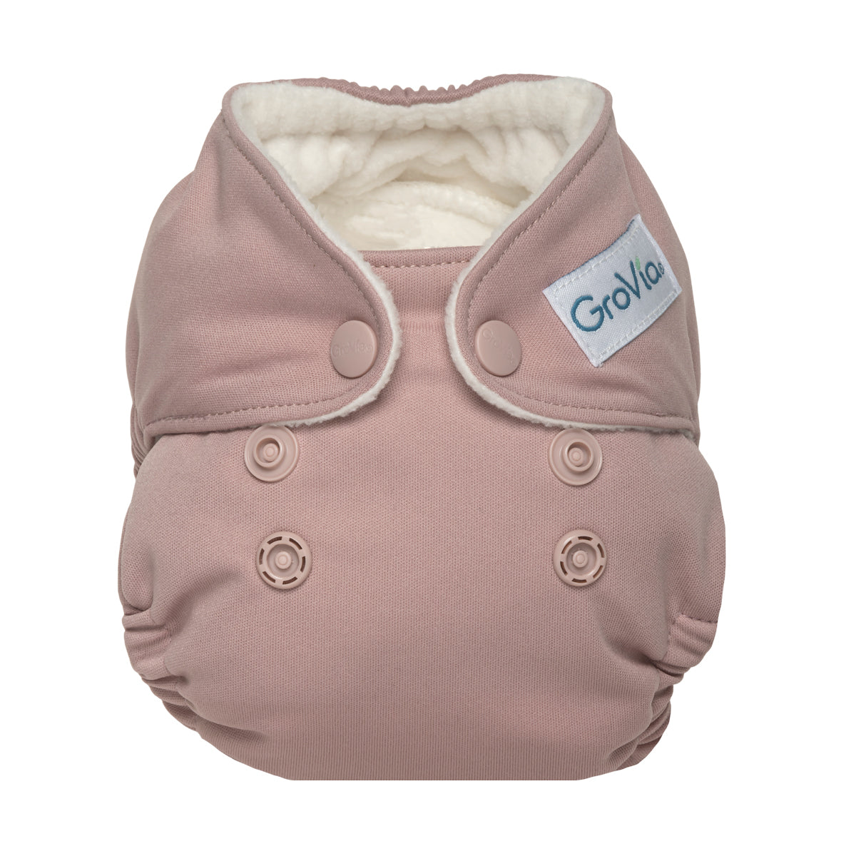 GroVia Newborn All-In-One Cloth Diaper - Eco-Friendly, Reusable & Adjustable for Babies 0-6 Months | Perfect for Daycare, Travel & Overnight Use