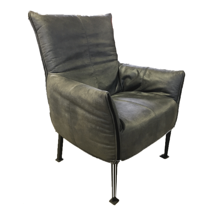 Premium Hugo Chair - Handcrafted in New Zealand with Eastwood Slate Fabric | Modern Lounge, Office & Reading Nook Seating Solution