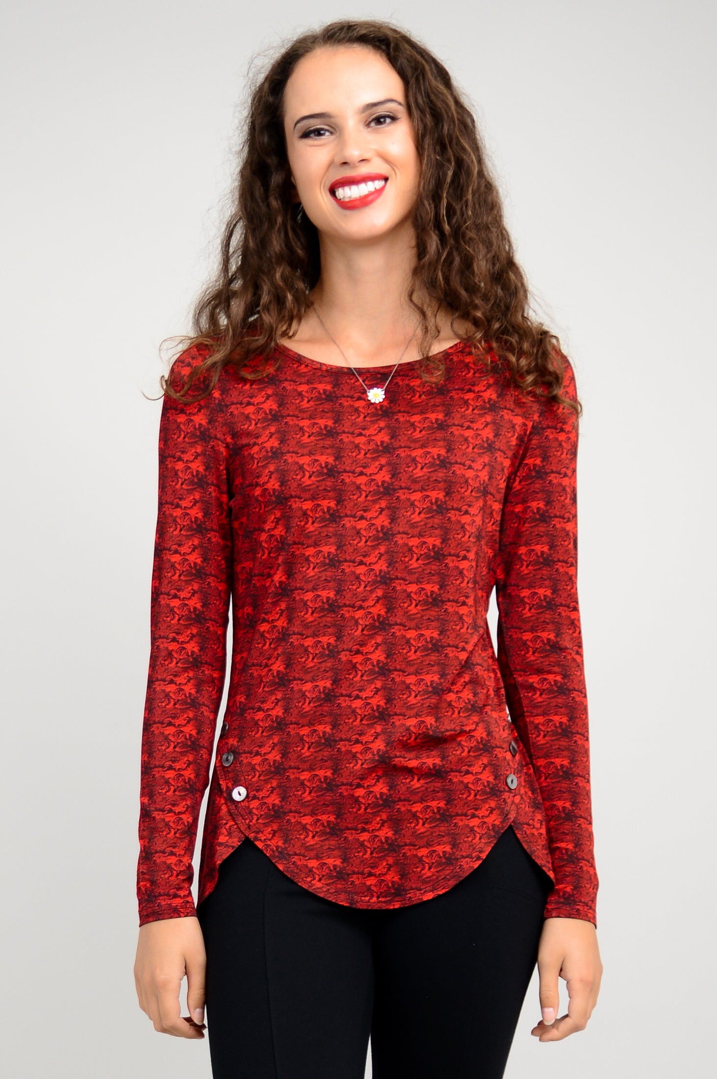 Bethany Top by Intro Vision | Soft Bamboo Fabric | Women's Casual Blouse for Everyday Wear & Summer Outfits