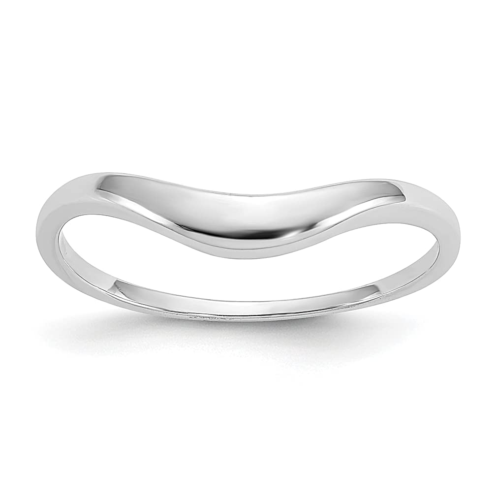 14K White Gold Swirl Wedding Band Ring for Women - Size 6.50, Elegant Fine Jewelry Gift for Her - Perfect for Anniversaries, Engagements & Special Occasions