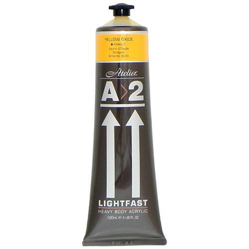 Premium A2 Lightfast Heavy Body Acrylic Paint - 120ml (4oz) Tube - Professional Yellow Oxide Pigment for Artists | Ideal for Canvas Painting, DIY Crafts & Home Decor Projects