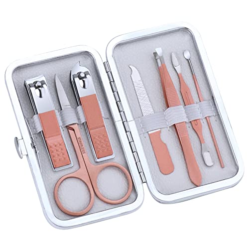 Professional 7PCS Manicure & Pedicure Set with Case - Stainless Steel Nail Clippers, Salon Grooming Kit for Men, Women, Parents & Elderly - Perfect for Home, Travel & Patient Care
