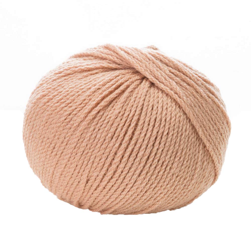 Soft DIY Hand Knitted Crochet Yarn - Brown & Red 6-Ply Baby Wool Blend for Scarves, Hats & Crafts (50g) | Perfect for Baby Clothes, Winter Accessories & Handmade Gifts