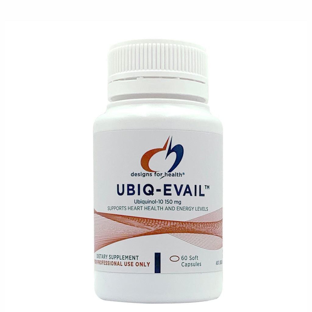 Designs For Health Ubiq Evail Supplement - Premium CoQ10 & Ubiquinol for Heart Health & Energy Support - Ideal for Athletes, Seniors & Heart Wellness