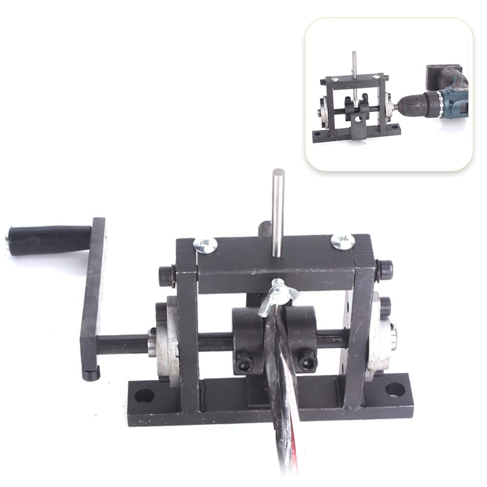 WUYUESUN Manual & Electric Dual-Purpose Wire Stripper - 1-30mm Cable Stripping Machine for Scrap Copper Wires (Double Cutter) - Perfect for Electricians, DIY Projects & Recycling Copper Cables