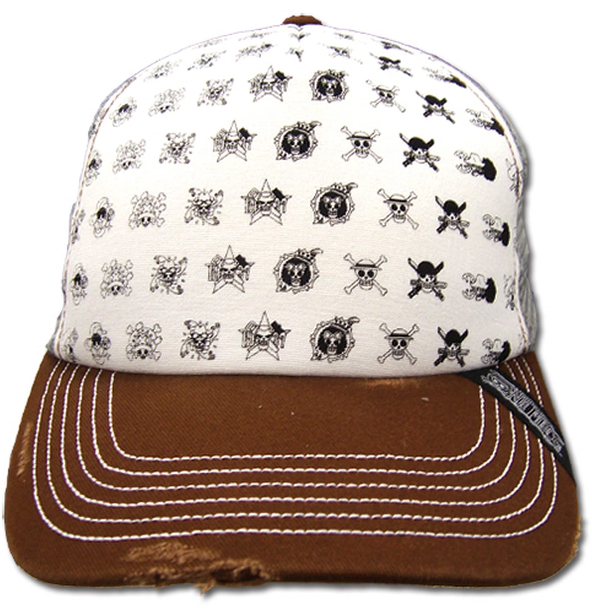One Piece Skull Icon Pattern Trucker Cap - Anime Luffy Hat for Cosplay & Casual Wear - Perfect for Fans, Collectors & Everyday Fashion