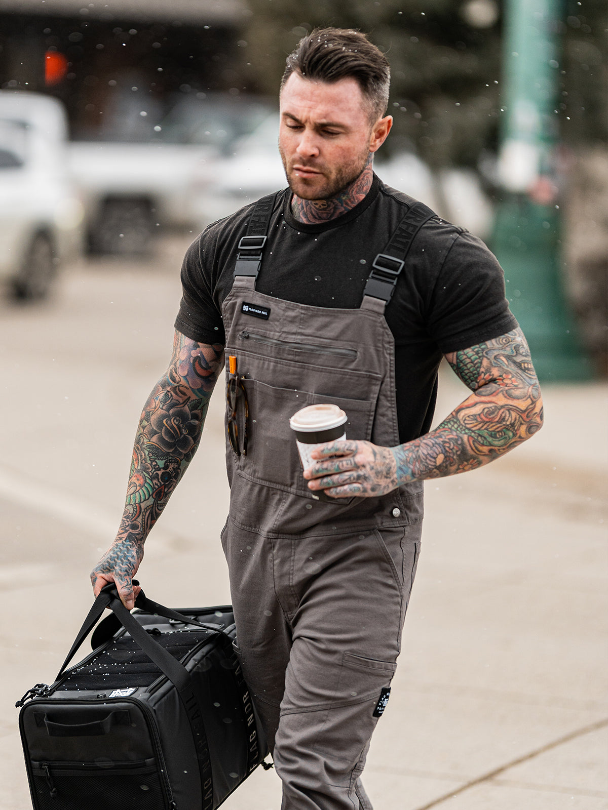 FOREVER OVERALLS Grey - Durable Denim Overalls for Men & Women | Perfect for Work, Casual Wear & Outdoor Activities