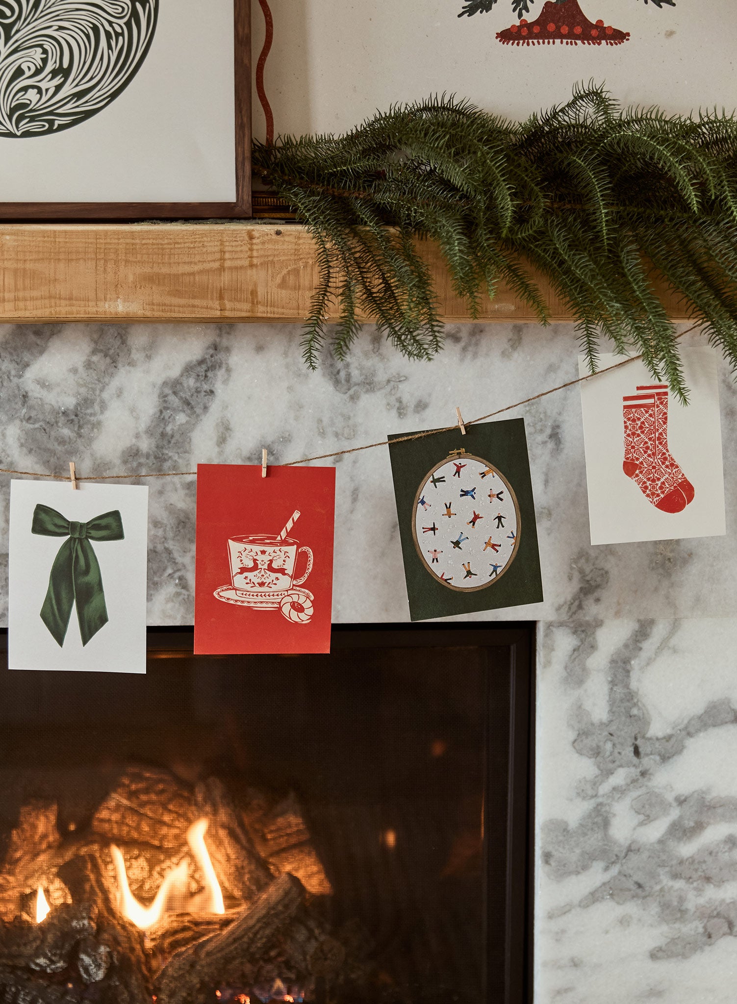Holiday Art Print Pack - Festive Wall Decor for Christmas, Thanksgiving & New Year - Perfect for Home, Office & Gift Giving