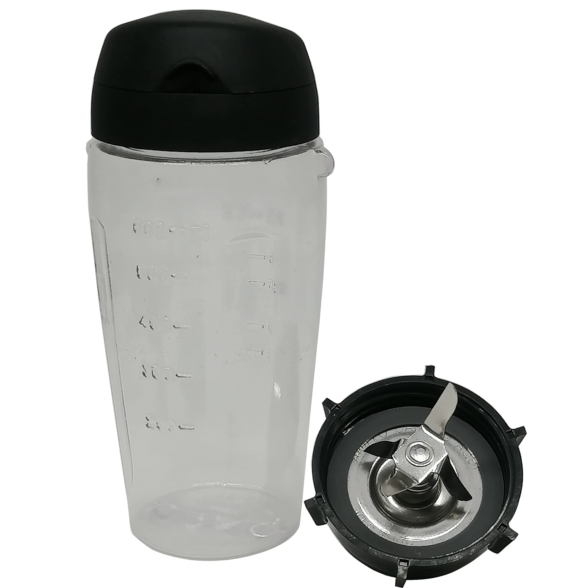 Premium Stainless Steel 4-Point Ice Crushing Blender Blade - Compatible with Oster Classic Series & Osterizer Galaxie Blenders - Perfect for Smoothies, Frozen Drinks & Food Prep - Blend-N-Go Smoothie Kit with Durable Ice Blade