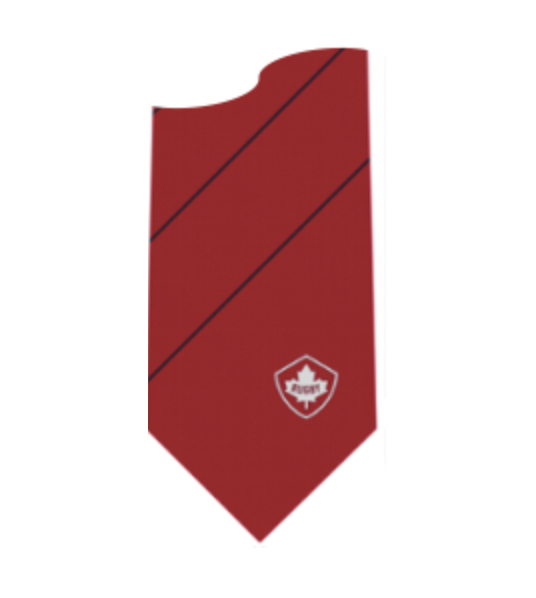 Canada Flag Red Necktie - Patriotic Canadian Support Tie for Men - Perfect for Canada Day, Sports Events & Formal Occasions