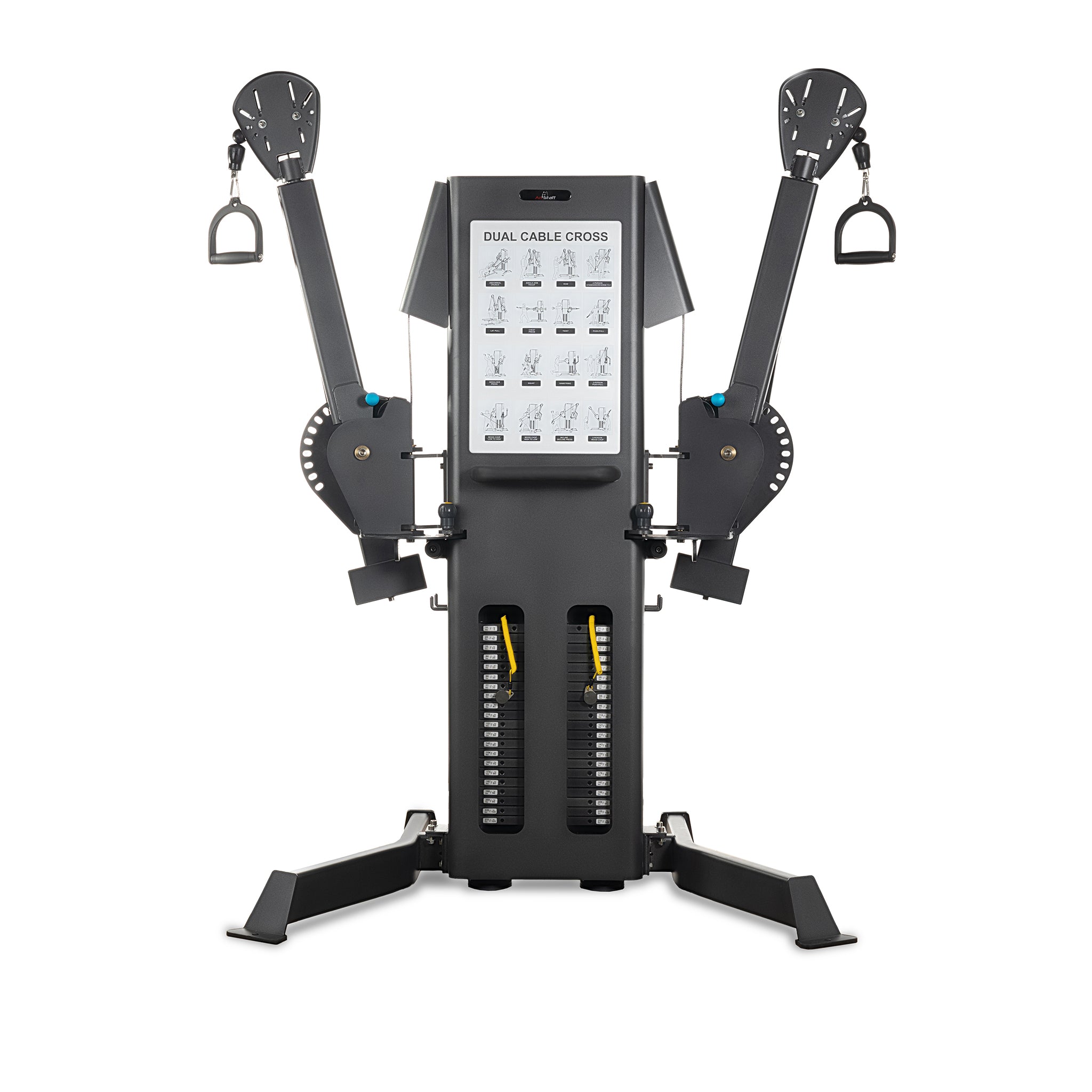 AmStaff Fitness Dual Stack Multi Functional Trainer - Home Gym Equipment for Strength Training, Weight Lifting & Full Body Workouts - Perfect for Home, Garage or Commercial Gym Use
