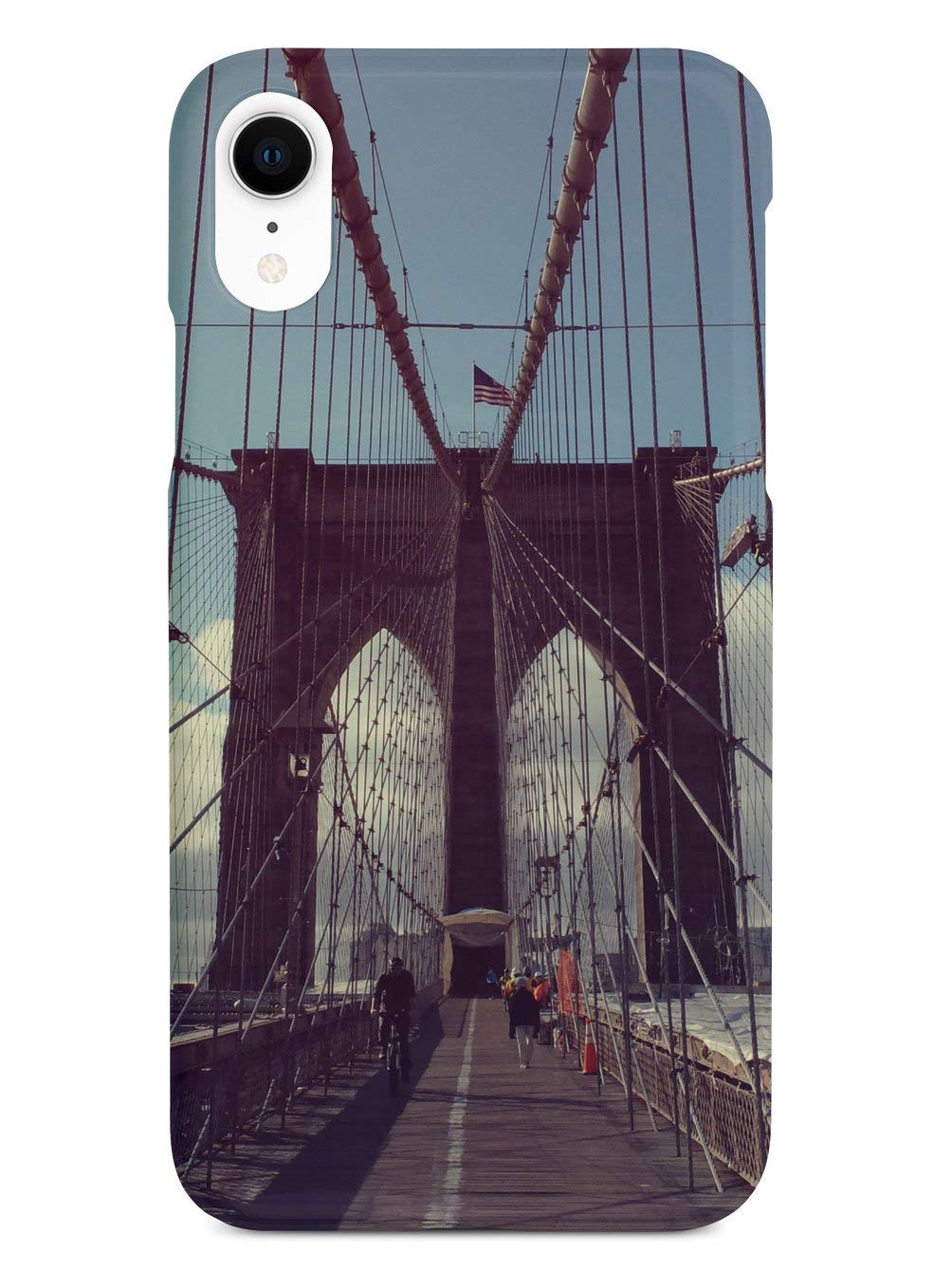 Inspired Cases - Shockproof & Anti-Scratch iPhone XR Case with 3D Textured Design - Protective Cover for Apple iPhone XR (Brooklyn Bridge Edition) - Perfect for Daily Use, Travel & Outdoor Activities