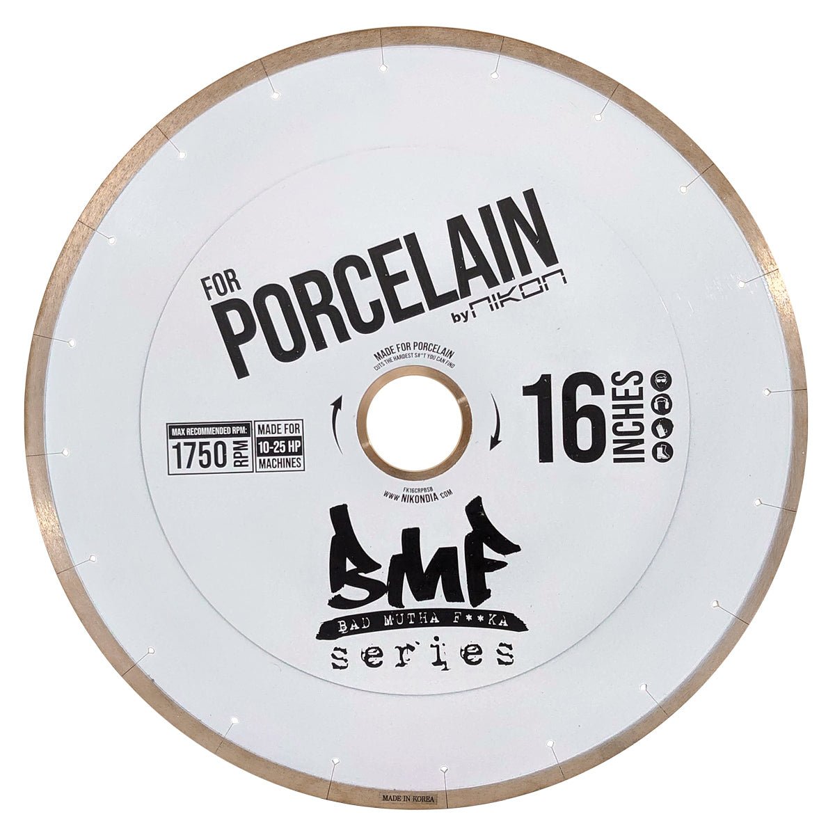 BMF™ Silent Continuous Rim Diamond Saw Blade for Hard Materials - Perfect for Cutting Tile, Granite, and Porcelain in Construction and DIY Projects