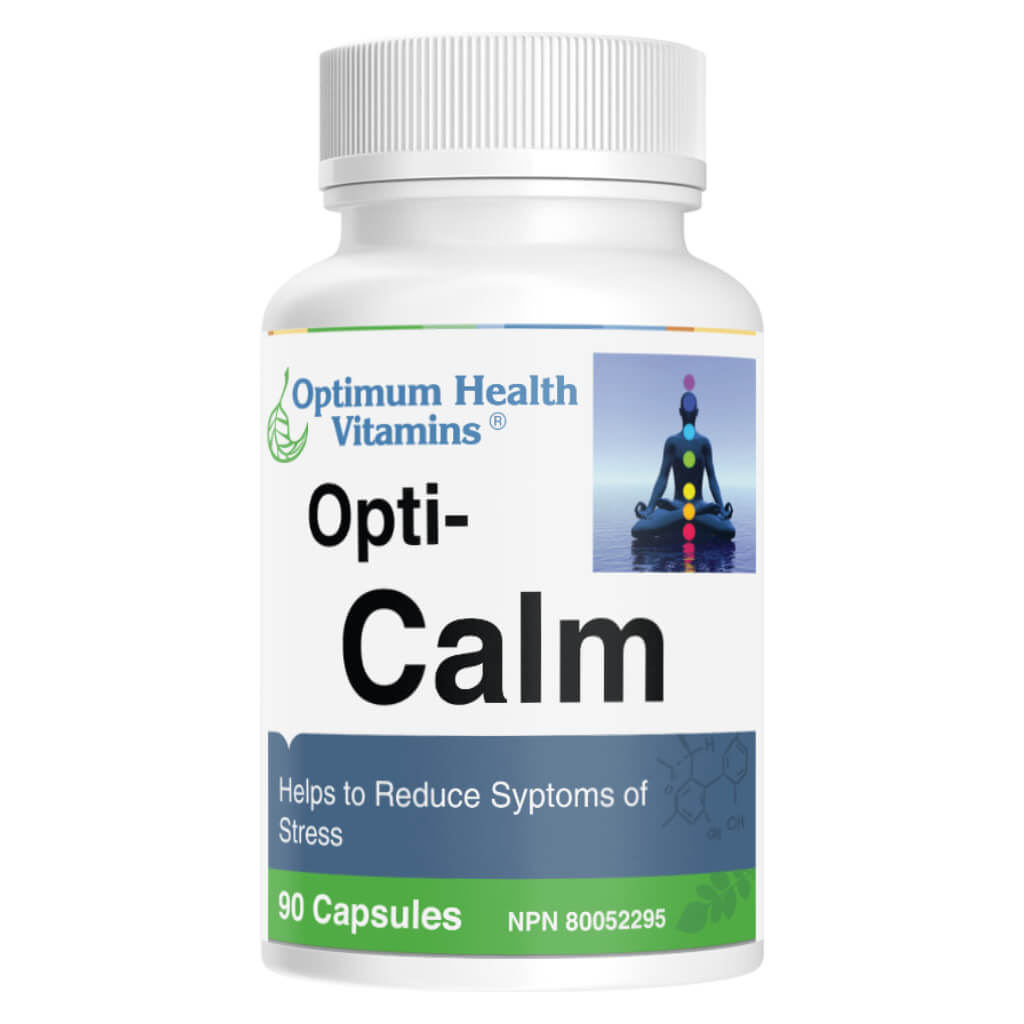 Opti Calm - Premium Natural Stress Relief Supplement for Anxiety & Relaxation - Supports Calm Mood & Better Sleep - Ideal for Work, Travel & Daily Stress Management