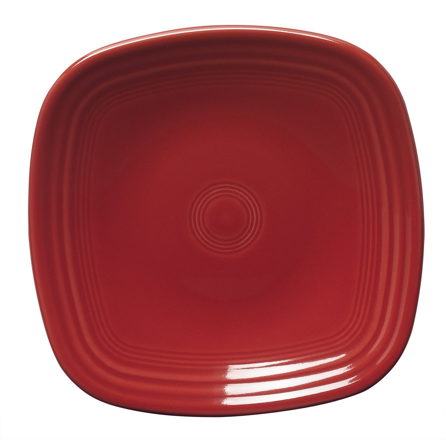 Fiesta 7-3/8 Inch Square Salad Plate in Scarlet Red - Durable Ceramic Dinnerware for Restaurants, Parties & Everyday Dining
