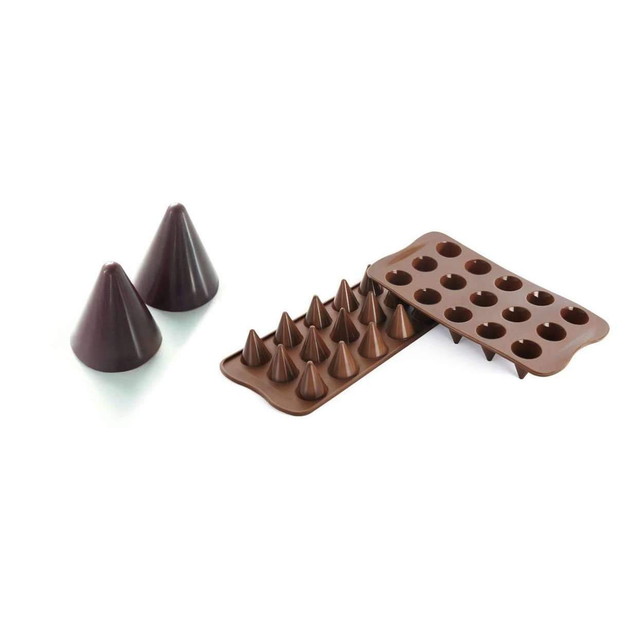 Premium Silikomart™ Conic Chocolate Silicone Mold for Baking - Perfect for Homemade Chocolates, Candies, and Desserts | Ideal for Valentine's Day, Christmas, and Party Treats