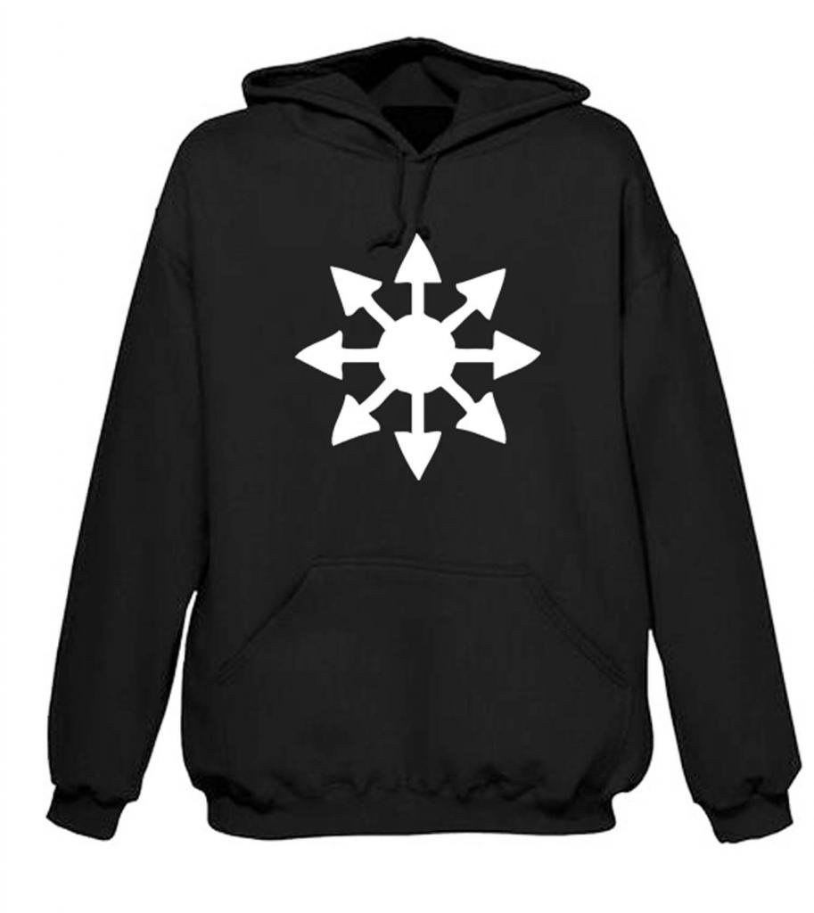 Chaos Magick Star Hoodie for Men - Occult & Tribal Graphic Print Pullover Hooded Sweatshirt - Perfect for Rituals, Festivals, and Streetwear Fashion