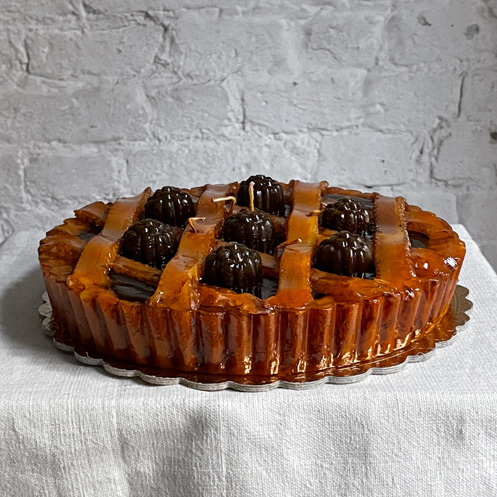 Premium Crostata Diam Itu Chocolate Blackberry Pie Scented Candle - Handmade Soy Wax for Home, Office & Romantic Dinners
