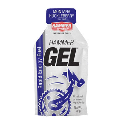 Hammer Energy Gel 33g - Montana Huckleberry Flavor - Natural Endurance Fuel for Runners, Cyclists & Athletes - Quick Energy Boost During Workouts & Outdoor Activities