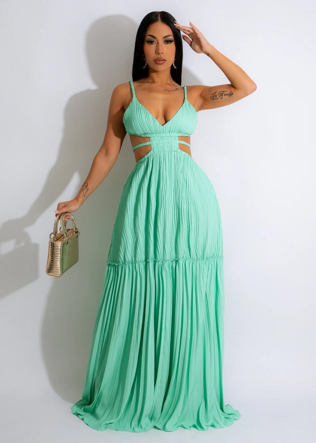 Adriana Dress - Elegant Women's Summer Floral Maxi Dress for Beach, Wedding & Party | Lightweight & Comfortable