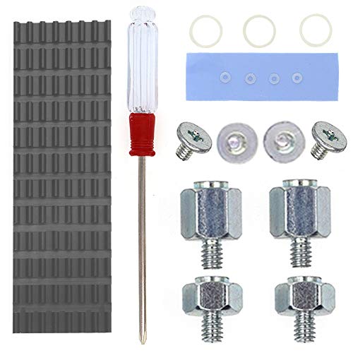 QTEATAK PCIe NVMe M.2 2280 SSD Heatsink Cooler Kit with Mounting Screws & Screwdriver - High-Performance Cooling Solution for Gaming PCs, Laptops, and Workstations