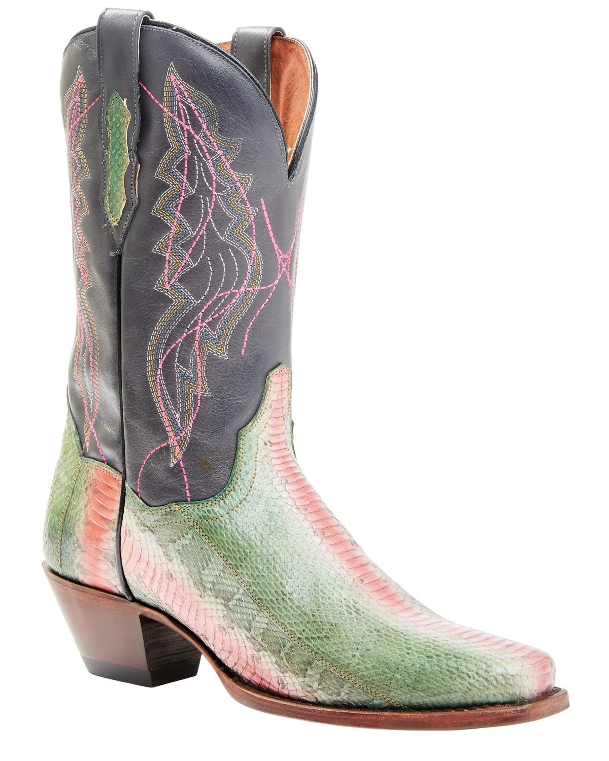 Dan Post Women's Exotic Watersnake Skin Western Boots - Square Toe Cowgirl Boots for Country Dancing & Rodeo (Style DPP5699) | Comfortable & Stylish Western Fashion for Women