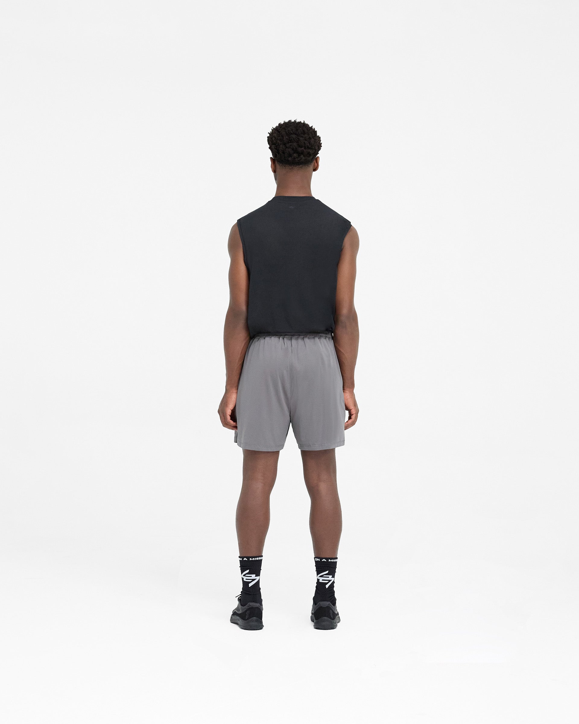 247 Mesh Shorts for Men - Lightweight & Breathable Running Gym Workout Shorts - Pewter Gray - Perfect for Jogging, Training & Outdoor Activities