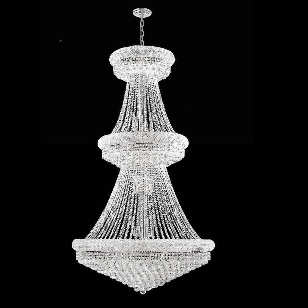 Empire Chandelier - Elegant Crystal Ceiling Light Fixture for Dining Room, Living Room & Bedroom | Perfect for Home Decor & Luxury Interior Design