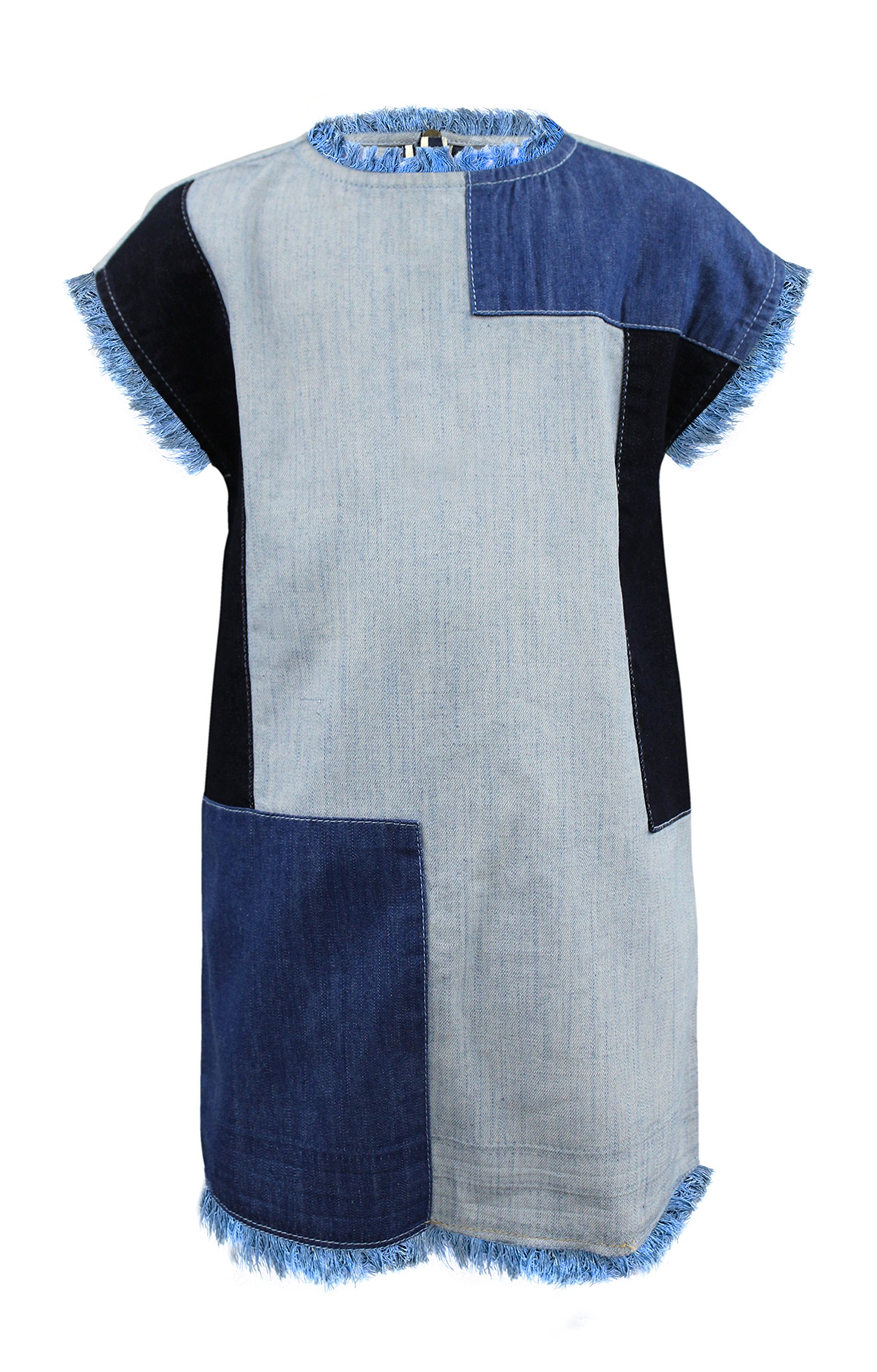 Chloe Denim Shift Dress by Blu & Blue New York - Stylish Casual Wear for Women | Perfect for Office, Brunch & Weekend Outings