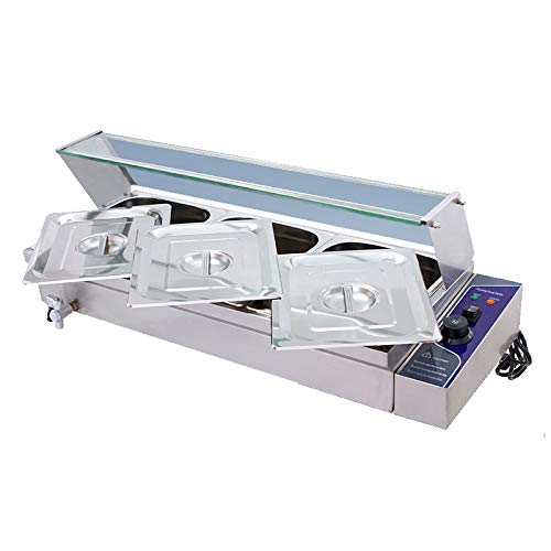 Commercial Food Warmer Bain Marie Buffet Steam Heater - 12