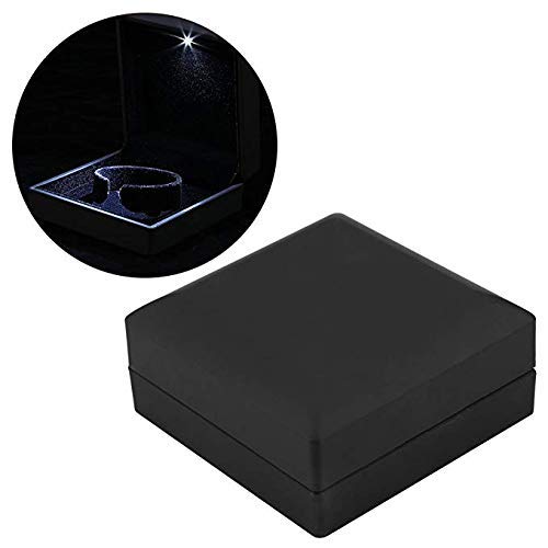 LED Jewelry Box for Rings & Necklaces - Gift Storage Case for Bracelets & Pendants