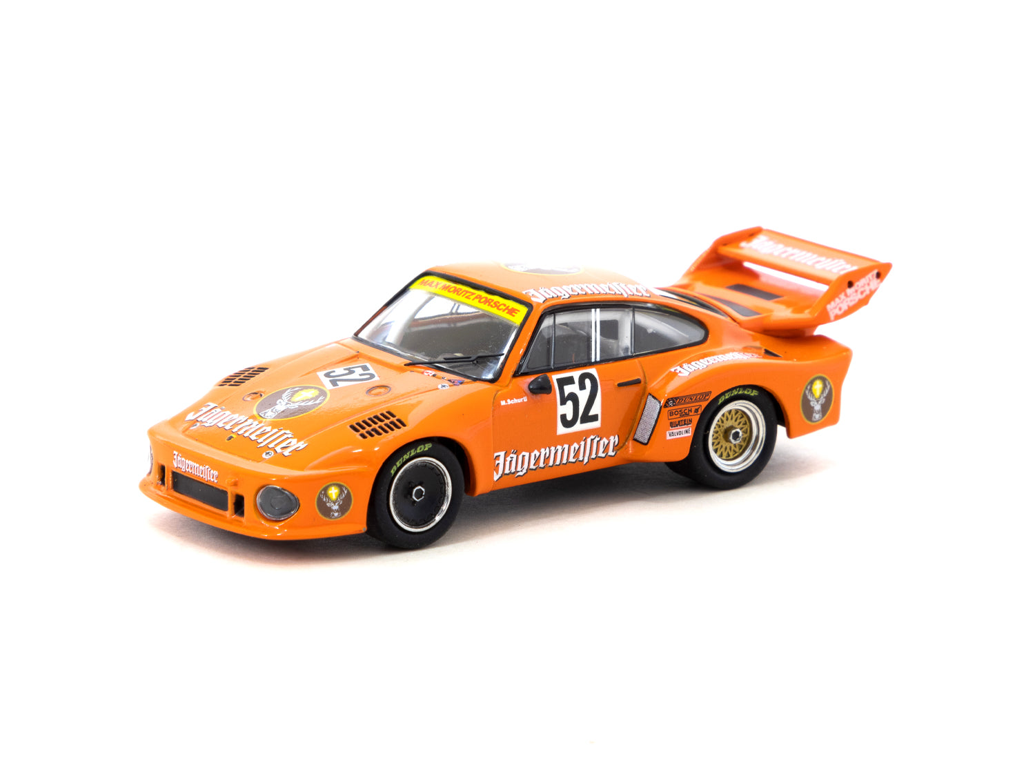 Minichamps x Tarmac Works 1/64 Scale Porsche 935 Zolder DRM 1977 #52 Winner Diecast Model Car - Perfect for Collectors, Display Cases, and Racing Enthusiasts