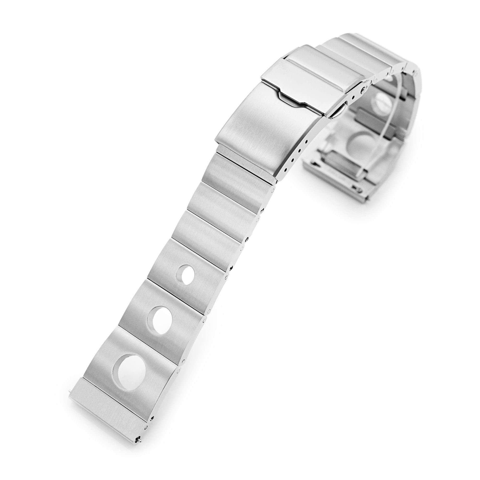 Premium MiLTAT 22mm Quick Release Metal Watch Band - RB Version II with Baton Clasp | Straight End Design for Seiko, Citizen & More | Perfect for Business, Casual & Outdoor Activities